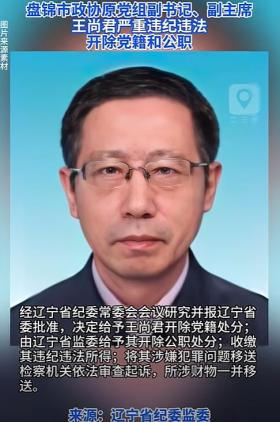 辽宁大新闻!盘锦市政协原党组副书记、副主席王尚君被“双开”-图4